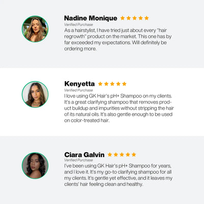 GK Hair's pH+ Shampoo client review