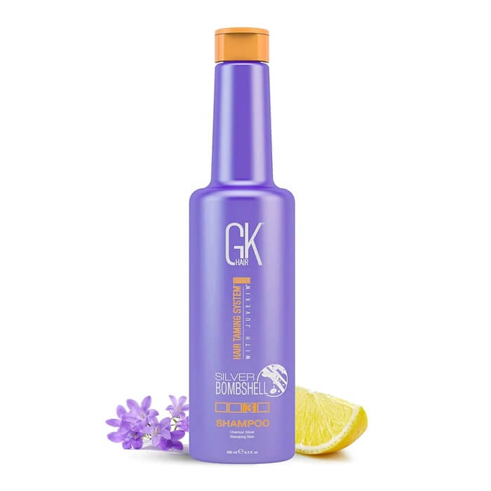 silver shampoo for blonde hair | GK Hair Purple Shampoo